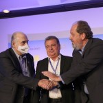 João Machado Neto, Marcel Gomes, presidente da rede Voa SP, e Eduardo Sanovicz, presidente da Abear João Machado Neto, Marcel Gomes, presidente da rede Voa SP, e Eduardo Sanovicz, presidente da Abear