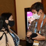 Juliana Assumpção, da Abav SP, com Viviane Amadei, da Best Western