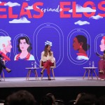 Leorgea Costa, capitâ A32F, Ana Carolina Costa, gerente de Operações Estratégicas, e Camila Belinelli, gerente de Vendas da Latam
