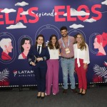 Leorgea Costa, Camila Belinelli, Diogo Elias e Ana Carolina Costa, da Latam