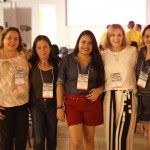 Luciana Ferraz, da Lunas Turismo, Cidinha Almeida, da Aleida Turismo, Tamirys Gama, da Drud's Turismo, Marlene Kato, da Renascer, e Elisete Antunes, da Druds Turismo