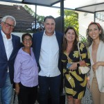 Lucio Macedo, da Riotur, Cristina Fritsch, da Carnaval Turismo, Pedro Guimarães, do Apresenta, Fátima Facuri, da Abeoc, e Camila Souza, da Embratur