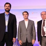 Luiz Machado, prefeito de Jundiaí, Alain Baldacci, presidente do Wet´n Wild, e Fernando Cunha, prefeito da Estância Turística de Olímpia