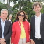 Luiz Strauss, da Abav-RJ, com Angelica Tres, da ABC Turismo, e Andreas Kruse, da Lufthansa Luiz Strauss, da Abav-RJ, com Angelica Tres, da ABC Turismo, e Andreas Kruse, da Lufthansa