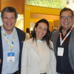 Mauricio Werner, da Riotur, Roberta Werner, do Rio CVB, e Claudio Starec, do Certifica Portugal