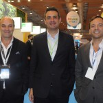 Pedro Ribeiro, do Dom Pedro, com Carlos Antunes e David Seromenho, da TAP