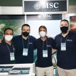 Pedro Silva, Ignâcio Palacios, Ivan Mauro e Gustavo Carvalho, da MSC Cruzeiros