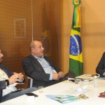 Rafael Luisi, do MTur, Toni Sando, da Unedestinos, e Carlos Brito, da Embratur