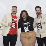 Rodrigo Rodrigues, diretor Comercial da Schultz, Rachel Sodré dos Santos Martins (Na Carona da Rachel) e Cleib Filho, diretor do Jalapão 100 Limites -  Foto Ana Azevedo