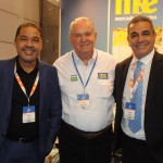 Roy Taylor, do M&E, com Claudio Junior e Breno Mesquita, do BTM