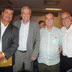 Savio Neves, do Trem do Corcovado, Martinho Ferreira, da Anttur, Nilo Sergio Felix, e Roberto Maciel, da Abrasel