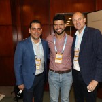 Siderley Santos, com Diogo Elias, da Latam Airlines, e Eduardo Vasconcellos, da Kontik