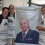 Sérgio Ricardo de Almeida, presidente da TurisRio, com Alexandre Tuma e Aldo Siviero