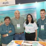 Alejandro Velasques, da Luck Receptivo, Paulo Kugelmas e Margarita Arieta, da secretaria de Turismo de Alagoas, e Marco Rezende, da Luck Receptivo