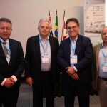 Alexandre Sampaio, da FBHA, Edmar Bull, da Copastur, Vinicius Lummertz, secretário de Turismo de São Paulo, e Carlos Prado, da Tour House
