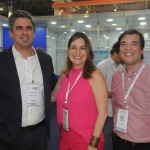 Antonio Baptista, presidente da Empetur, Milu Megali, secretária de Turismo de Pernambuco, e Marcelo Bento, diretor da Aena Brasil