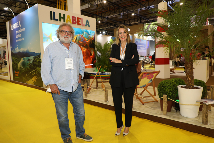 Destinos 5 Antonio Colucci prefeito de Ilhabela Luciane Leite secretária de Turismo de Ilhabela Destinos