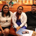 Claudia Ferrufino, Kelly Dayana e Emiliano Arias, da Costa Cruzeiros
