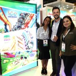 Cristina Muniz, Leonardo Fortes e Juliana Bordin, do Seaworld & Entertainment Cristina Muniz, Leonardo Fortes e Juliana Bordin, do Seaworld & Entertainment