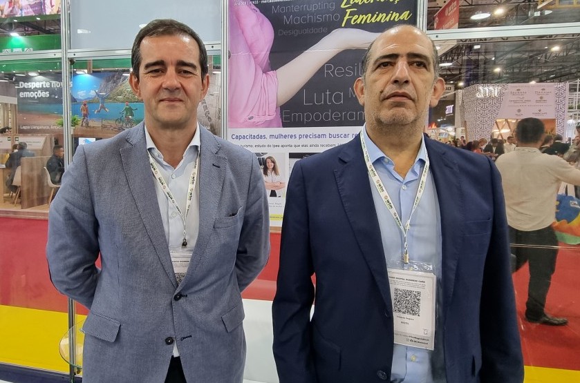 Ernesto Segura, gerente geral de Restel, e Alberto Barredo Agras, diretor geral Éarea de Turismo do Grupo Hotusa