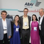 Fernando Santos, Kelly Kastanger, Bruno Waltrick, Juliana Assumpção e Edmar Bull, equipe da Abav-SP | Aviesp