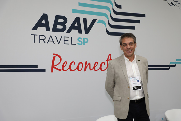 Abav TravelSP se consolida no interior com novos nichos e sucesso de público 2 Fernando Santos, presidente da Abav-SP I Aviesp (Foto: Eric Ribeiro).