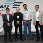 Gervasio Tanabe, da Abracorp, Roberto de Oliveira, da Inframerica, Diogo Elias, e Fernando Santos, presidente da Abav-SP I Aviesp