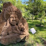 A figura do índio tomando chimarrão seve para contextualizar a origem da bebida que ficou marcada como símbolo dos gaúchos - Foto: Ana Azevedo A figura do índio tomando chimarrão seve para contextualizar a origem da bebida que ficou marcada como símbolo dos gaúchos - Foto: Ana Azevedo