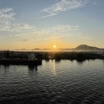 Vista da cidade de Santos pela manhã