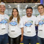 Icaro Valverde, Alessandra Quaresma, Paulo Onishi e Clovis Almeida, da secretaria de Turismo de Porto Seguro