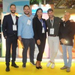 Ivo Berger, do Hilton, Marcelo Gomes, da Blumar, Patricia Masche, do Rio CVB, Flávio Valle, da Dio Viagens, e Erly de Jesus, da Setur-RJ