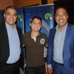 João Junior, da G7 Operadora, com Breno Mesquita e Claudio Junior, do BTM