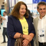 Magda Nassar, presidente da Abav Nacional e Fernando Santos, presidente da Abav-SP Aviesp