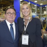 Manoel Linhares da ABIH Nacional e Gabriela Schwan da rede Swan Hotéis