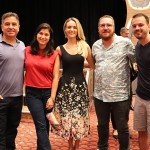 Marcio Claudio (Costa Cruzeiros), Renata Vieira (JR Macedo Advogados) , Juliane Urbano (Costa Cruzeiros), Mario Cereda (Cliqx) e Raphael Pasini (Cliqx)