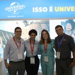 Martim Diniz, Alessandra Santos, Gabriella Cavalheiro, e Renato Gonçalves, da Universal Parks & Resorts