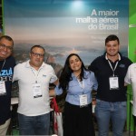 Michel Ramos, Carlos Alberto, Julia Rosa, Ryan Gomes e Alberto Rebolla, da Azul Viagens