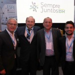 Octávio Neto, presidente do Eesfe, Wylly Herrmann, do Image Group, Toni Sando, presidente do Visite São Paulo, e Patrick Bertholdo, da Setur-SP