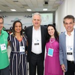 Paulo Henrique Pires, da Localiza, Daiana Alves, da Abracorp, Edmar Bull, Juliana Assumpção, e Fernando Santos, da Abav-SP/Aviesp