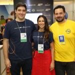 Rodrigo Sienra, Claudia Pinheiro e Fabrizio Cavallini, da CVC Corp