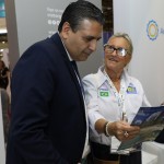 Rubén Ricardo Sosa, secretário executivo da Inprotur, e Rosa Masgrau, do M&E