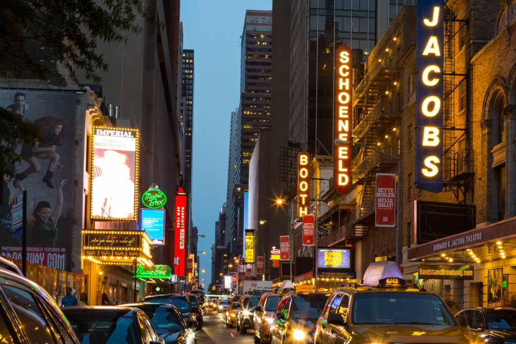 Teatros da Broadway, em Nova York (Crédito Kate GlicksbergDivulgação)