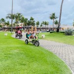 A locação de bicicletas individuais e em formato família está disponível no SPA do complexo Iberostar - Foto Ana Azevedo A locação de bicicletas individuais e em formato família está disponível no SPA do complexo Iberostar - Foto Ana Azevedo