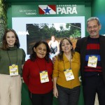 Bárbara Colombo, MAria Pereira, Roselene da Silva, e Jachons Valdo, da Setur-PA