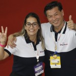 Camila Ramos e Walter Onishi, da ViagensPromo e ETS