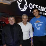 Felipe Santiago, da Cassinotur, Claudio Dias, da Santa & Bella Turismo, e Luís Carlos Neves, gerente Comercial do Grupo Oceanic