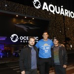 Luís Carlos Neves, do Grupo Oceanic, entre Caio Kuhner e Felippe Xavier, da Hurb