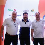 Michael Barkoczy, Renato Alves, e Ary Xavier, da ViagensPromo e ETS