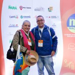 Natia Puerta, do Louco Pra Viajar Turismo, e Marcio Rodrigues, da Sun Tour Viagens