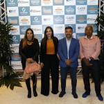 Alessandra Quaresma, da Secretaria de Turismo de Porto Seguro, Adriana Prates, presidente da Câmara dos Vereadores, Paulo Onishi, secretário de Turismo de Porto Seguro, e Prates, da prefeitura de Porto Seguro